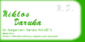 miklos daruka business card